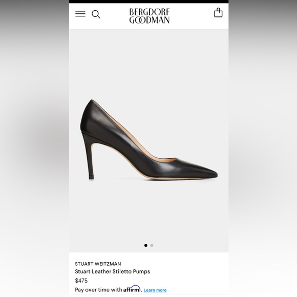 New Stuart Weitzman Leather Stiletto Pumps - Picture 10 of 10